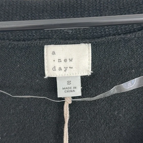 Women's Size S Button Up jacket A New Day Black CLOSE OUT DISCOUNTED Luxary - Picture 3 of 4